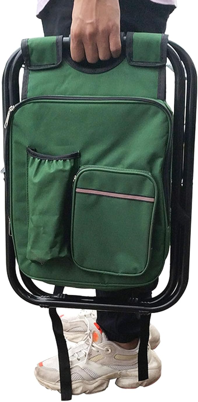 Storage Bag Chair Backpack Cooler Stool PVC Coated Oxford Cloth Large Capacity Outdoor Camping