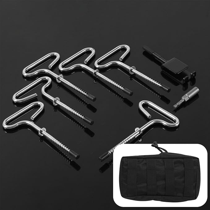 Camping Gear 9pcs Universals Ice Fishing Anchors Tool Multifunctional Beach Tent Pegs for Secure Tent Attachments