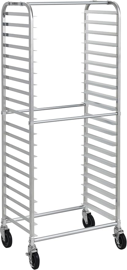 Commercial Knocked Down 20-Tier Aluminum Side Load NSF Bun/Sheet Pan Rack | Bakeries Caterers Kitchens Restaurants | (#32L-149)