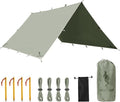 Free Soldier Waterproof Portable Tarp Multifunctional Outdoor Camping Traveling Awning Backpacking Tarp shelter Rain Tarp