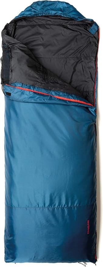 Snugpak Travelpak Traveler Sleeping Bag with Mosquito Net Lightweight Petrol Blue
