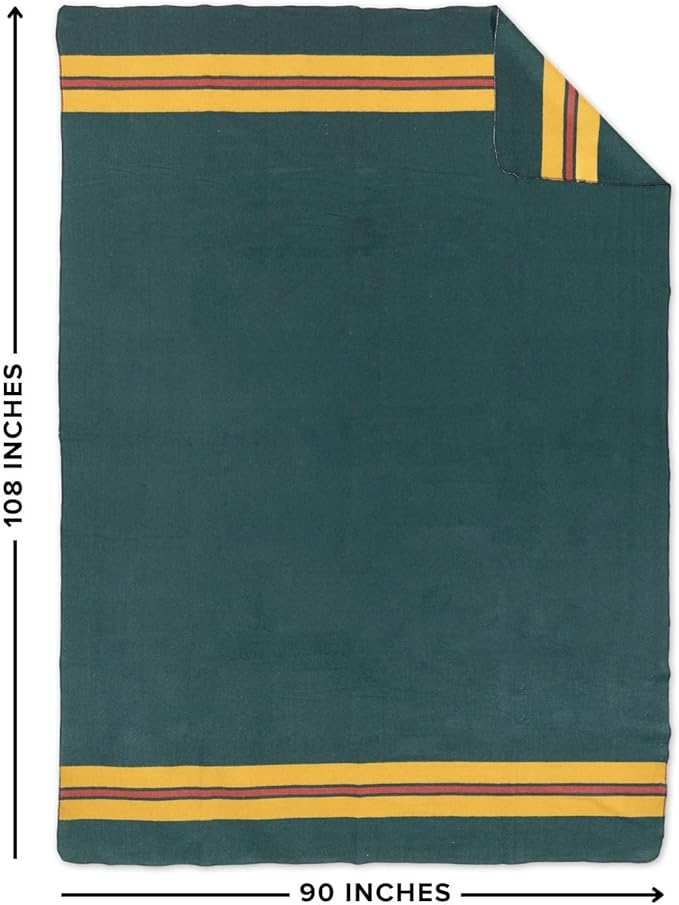Arcturus Rainier Wool Blanket - Warm Heavy Washable Bed Blanket | Great for Home &amp Camping (Fort Lava Canyon King)