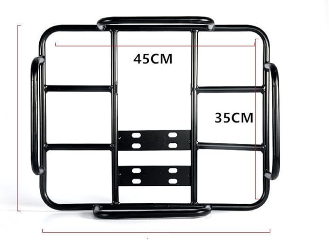 Akozon Delivery Food Bag Rack Food Delivery Box Rack Rear Grille 80kg Loading Delivery Food Box Bracket Universal for Motorcycle Electric (Type 1 45/35 ID) Akozont46obimfhd-12