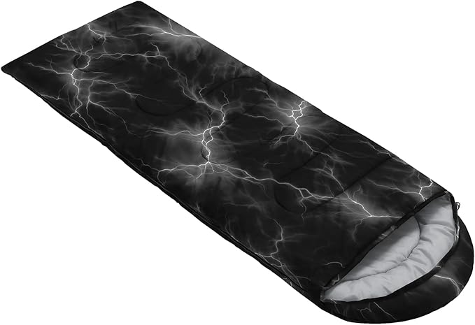 QOOMO Camping Sleeping Bags3 Season Warm &amp Cool WeatherLightweightWaterproof Sleeping Bags for Adults &amp KidsTravelingand OutdoorsCamping Gear Equipment
