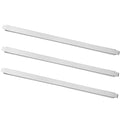 (Set of 3) 20 Stainless Steel Steam Table Adapter Bars – Hotel Pan Divider for Full &amp Fractional Size Pans (3 Top Lenth 21-inch Bottom Lenth 20-inch)