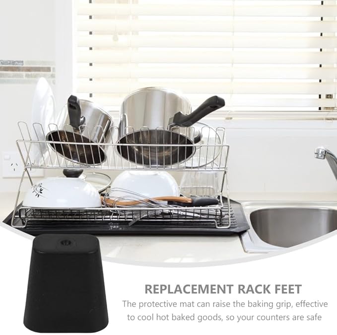 10 Pcs Drain Basket Mat Drainer Feet for Drying Dishes Sink Grid