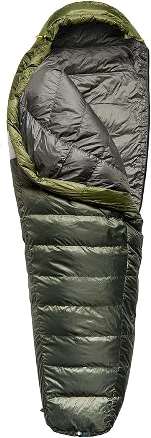 Sierra Designs Get Down 20 Degree Long Sleeping Bag - 550 Fill Power DriDown (PFC Free) Mummy Style Camping &amp Backpacking Sleeping Bags for Men &amp Women Stuff Sack Included