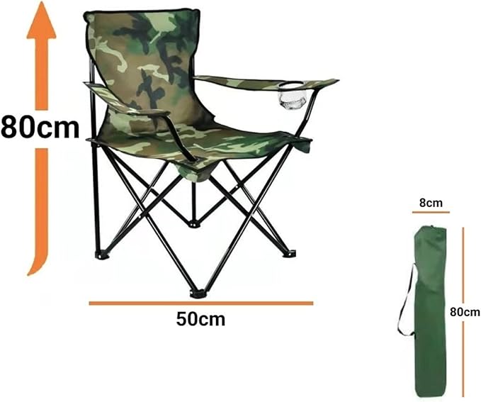 Portable Folding Fishing Chair for Outdoor Camping Beach Garden Lightweight and Lounge Stool Furniture