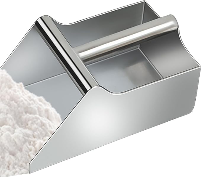 Grade Stainless Steel Shovel - 25x14.5x12cm Scooper - Coffee Bean Candy Shovel Kitchen Outdoor Dog Scoop Scoops