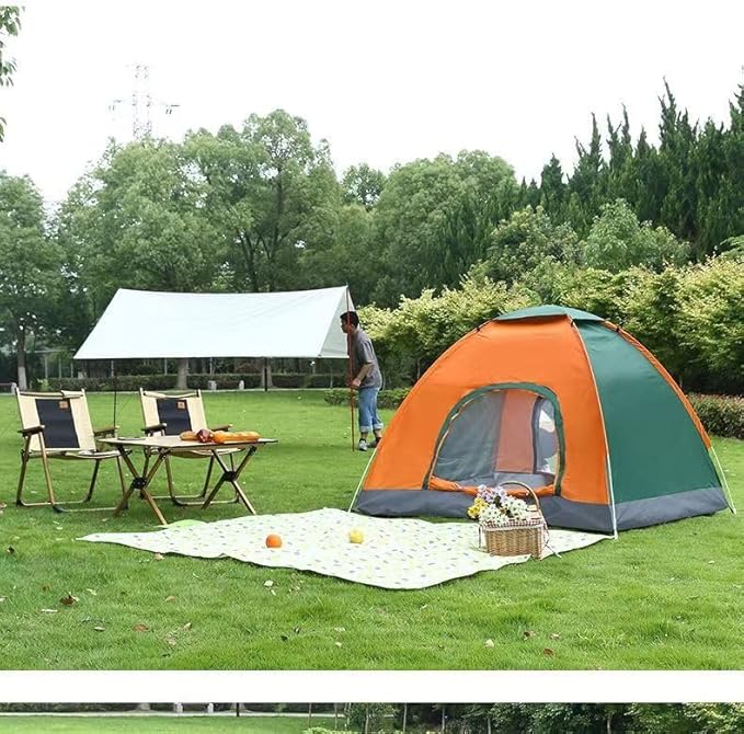 Tent for Camping - Lightweight Backpacking Tent with Rain Fly Waterproof &amp Windproof Easy Setup Portable Carry Bag - for Hiking Beach Outdoor Adventures
