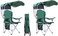 Portable Camping Chair with Canopy - Folding Chair with Canopy Durable 600D Oxford Canopy Chair for Camping Beach Picnics Fishing &amp Sports
