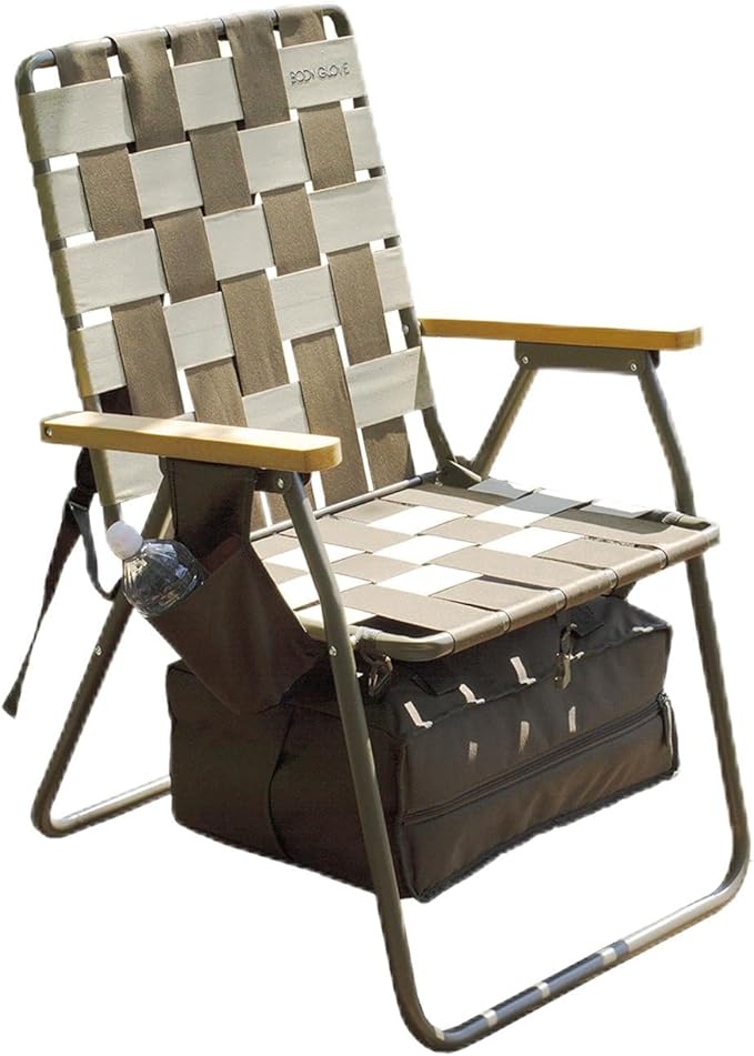 Body Glove Colorado Folding Chair for Adults – Portable Outdoor Beach Chair with Cup Holder Heavy Duty Foldable Chair - 325lb