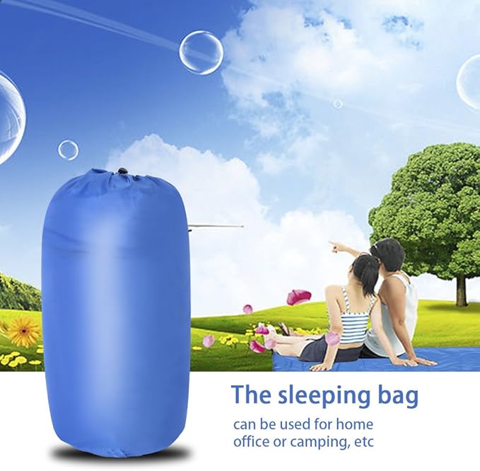 Lightweight Sleeping Bag for Adults | Cotton Envelope Design for Travel/Camping/Hiking | Portable with Storage Bag | Sturdy Dual Zipper 10℃ - 20℃ Comfort Range