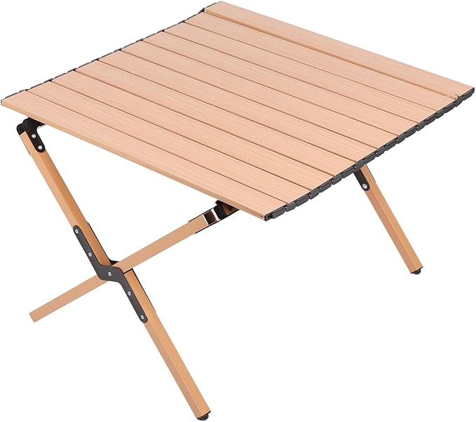 Ymiko Lightweight Foldable Camping Table with Storage Bag Stable Alloy Table for Outdoor Indoor Use