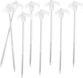 8Pcs Heavy Duty Tent Stakes Strong Ground Stakes for Camping Durable Construction for Tents Tarps Performance for Various Terrains