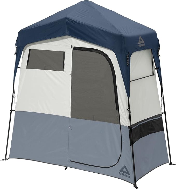 Caddis Rapid Privacy Shelter 1/2-Rooms Camping Shower &amp Portable Toilet Tent Privacy Tents for Camping Pop Up Tent for Showering Changing or Lavatories Portable Shower (by Caddis Sports Inc.