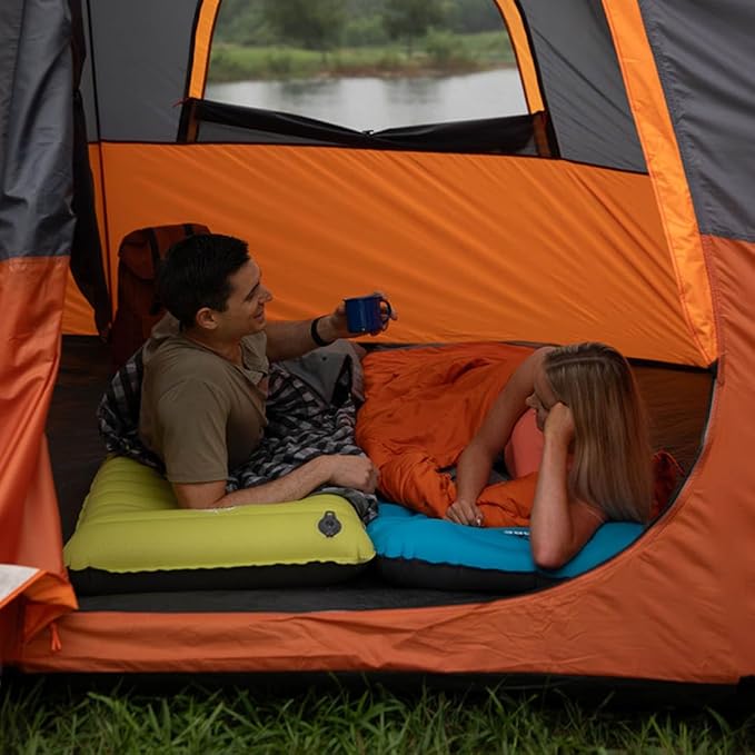 CORE Sleeping Pad for Camping | Perfect Ultralight Sleeping Mat for Tents Camping Cot &amp Backpacking Gear | Lightweight &amp Inflatable Blow Up Mattress for Travel Hiking &amp Outdoor Use