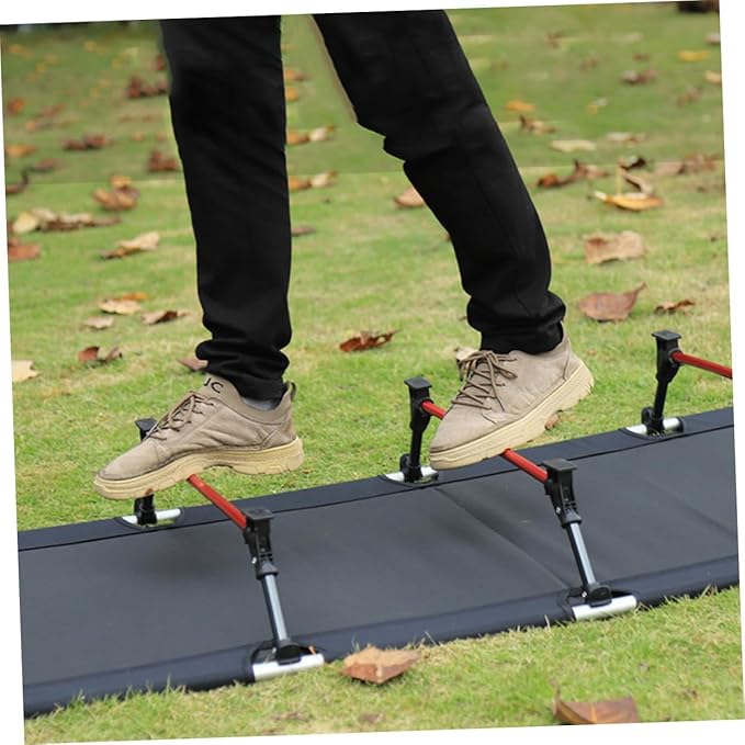 Sosoport Portable Folding Camping Bed Oxford Lightweight and Compact Design for Outdoor Use for Hiking Travel and Guest Sleeping