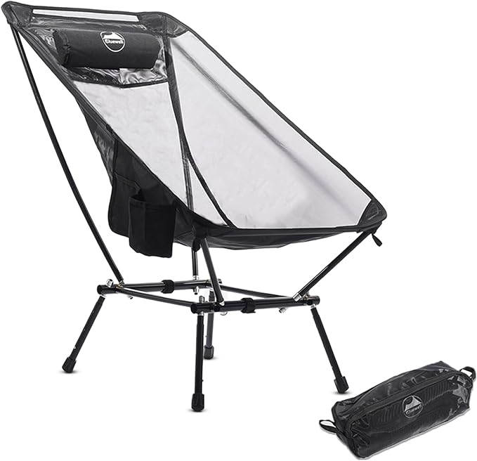 Bluewell Moon Chair Portable Camping Chair Backpacking ChairAircraft-Grade Aluminum CompactVentilated Lightweight Foldable Chairs for Hiking MountaineeringOutdoorsBeach &amp Lawns