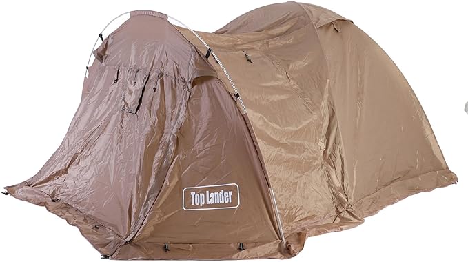 Water Dome Tent Fireproof 2 Person Camping Tent with Snow Skirt and Chimney Hole for Outdoor Hiking Winter Camping Lightweight Portable Durable 210x125x115cm