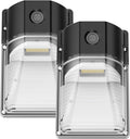 30W LED Wall Pack Light Dusk to Dawn Outdoor Lighting Sensor 3600LM 5000K LED Outdoor Wall Lights 120Vac IP65 Waterproof Security Flood Light for Commercial Porch Garage Garden 2 Pack