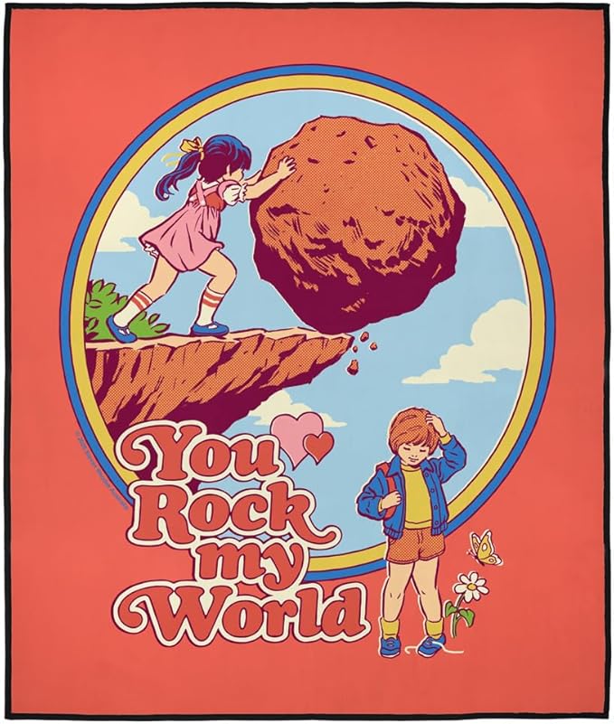 LOGOVISION Steven Rhodes You Rock My World Outdoor Blanket for Picnic Beach Camping Park Tailgate 50x60