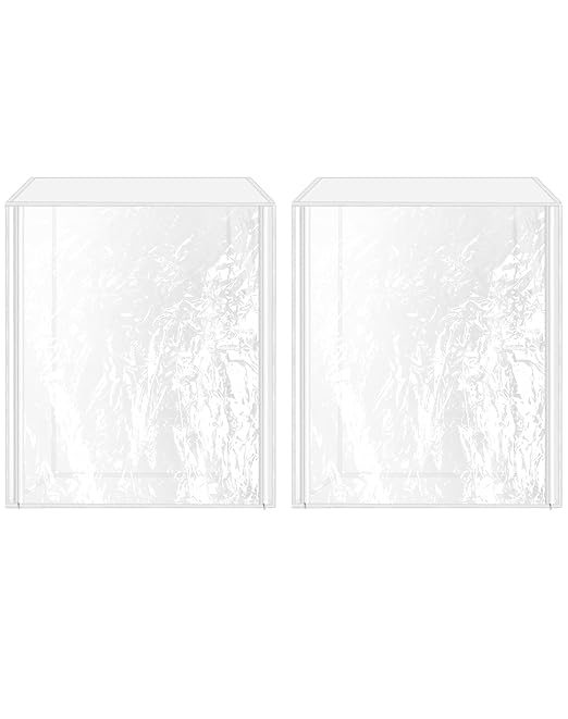 QWORK Plastic Pan Sheet Rack Cover 10-Tier 28 x 23 x 33 Pan Rack Covers Keep Your Bakery Goods Fresh 2 Pack