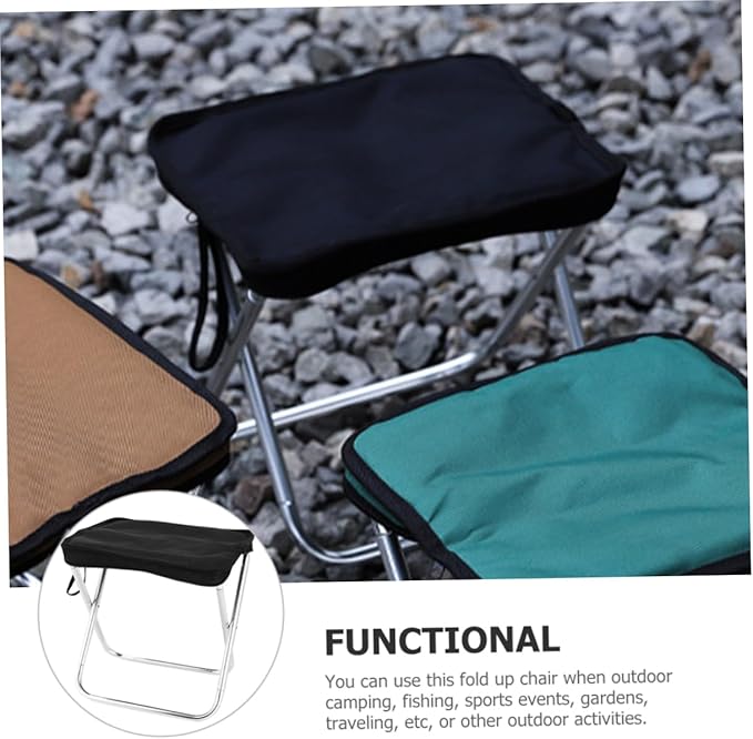 Lightweight Camping Stool Fishing Chair for Outdoor Adventures Portable Resting Seat for Picnics Hiking and Travel