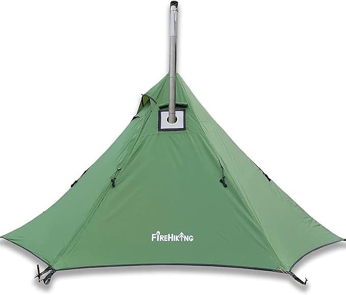 FIREHIKING Hot Camping Tent - Ultralight Tepee With Stove Jack for 1-2 Adults