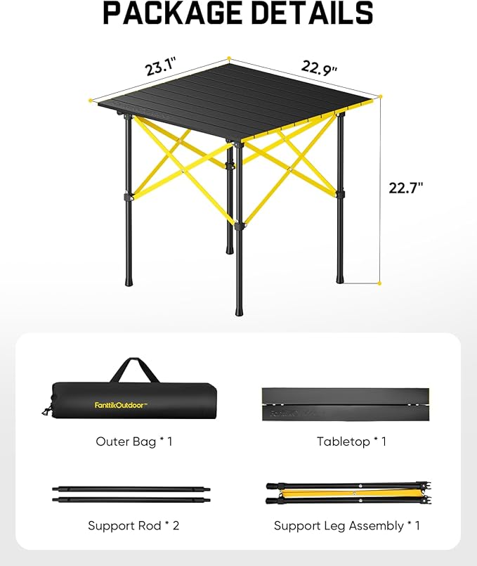 FanttikOutdoor Zeta C6 Pro Camping Tent &amp FanttikOutdoor Zeta V11 Pro Medium Camping Table