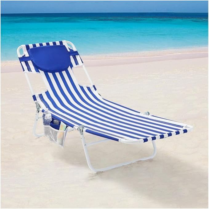 Face Down Beach Lounger Backpack Portable Beach Chair