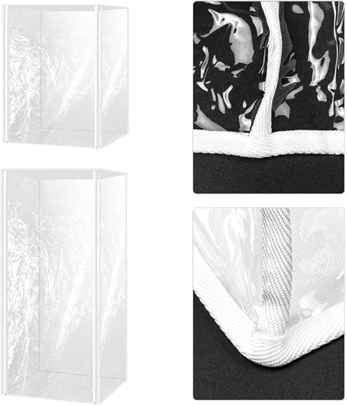 Premium PVC Bun Rack Cover with Zipper Closure Ensures Hygiene and Freshness of Baked Items in Bakeries