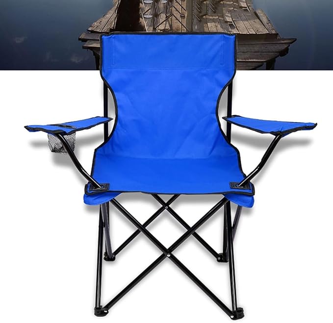 Portable Camping Chair Outdoor Folding Chairs with Arm Rest Cup Holder Carry Bag Leisure Fishing Chair Lightweight Lawn Chair for Sports Picnic Hiking portable chair for camping expedition er