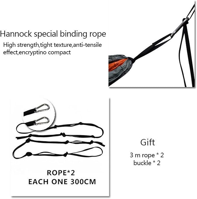 Swing Camping Hammock Double &amp Single Portable Hammocks with 2 Hanging Ropes Lightweight Nylon Parachute Hammocks for Backpacking Travel Beach Backyard Hiking Swing seat (Color : J) (J)
