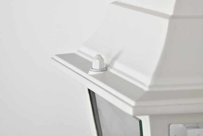 Nuvo Lighting 60/546 Traditional One Light Post Mount from Briton collection in White finish