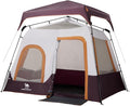 Camping Tents 4/6 Person Pop Up Instant Tent - Setup in 60s for Family Camping Windproof Design Family Cabin Tent with Rainfly &amp Backpack Carry Bag