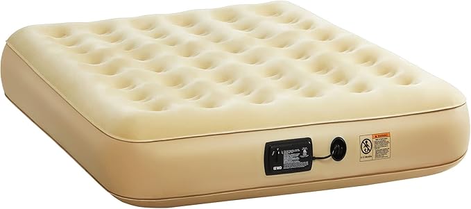Simpli Comfy Queen Replacement Air Mattress with Built-in Pump – Compatible with EZ Bed Use Alone or with Frame Fast Inflation Portable and Easy Storage