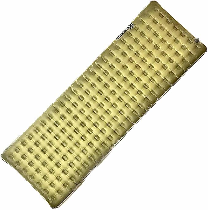 NEAR ZERO Blow Up Mattress for Camping Gear - Inflatable Sleeping Pad with R-Value of 3.7 Dual-Plated Aluminum Soft and Noise-Free Sleep Reliable Valve Sleeping Mattress for Camping Tent.