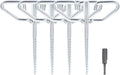 Electric Ice Fishing Tent Anchors with Rubber Covers Ground Stakes for Winter Ice House Fixing Easy Pull-Out Design for Secure Outdoor Shelter Stability