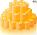 Homemory 50Pack Flickering Flameless Votive Candles200+Hour Electric Fake CandlesBattery Operated LED Tealight for WeddingTableOutdoorHalloweenChristmas Decoration-Amber Yellow