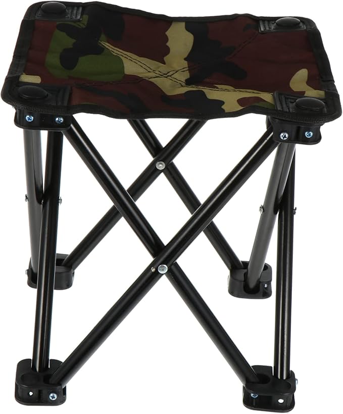 KESYOO Oxford Cloth Folding Fishing Stool Portable Outdoor Camping Chair Foldable Stool for Fishing and Camping