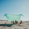 Neso Grande Portable Beach Tent Sun Shelter - Lightweight Beach Shade Canopy - Easy Setup for Family Outings - Patented Reinforced Corners - UPF 50+ Sun Protection - 7ft Tall 9 x 9ft