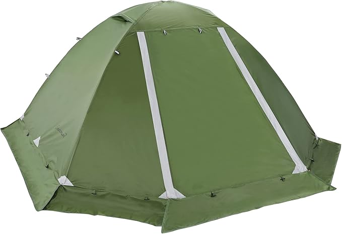 Clostnature Lightweight Backpacking Tent - 1/2 Person 4 Season Ultralight Waterproof Camping Tent Large Size Easy Setup Tent for Winter Cold Weather Family Outdoor Hiking and Mountaineering
