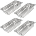 4 Pack 1/3 Size x 2.5 Inch Deep Steam Table Pan 12.8x6.9x2.6 Stainless Steel Anti-Jam Hotel Pan for Food Warmer Buffet Server Restaurants and Catering Supplies 22 Gauge