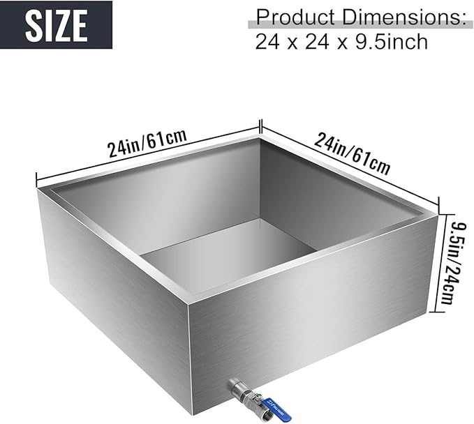 Maple Syrup Evaporator Pan Set - Premium Stainless Steel Maple Syrup Boiling Pan – One Heavy Duty Boiling For Maple Syrup Collection24Dx24Wx9.5H