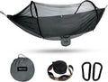 Hammock with Mosquito Net - Lightweight Portable 1 Person Hammock - for Camping Hiking Backpacking Travel a Festival or The Beach