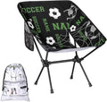 Custom Camping Chair Personalized Portable Backpacking Chair with Name Lightweight Folding Chair for Beach Hiking Soccer