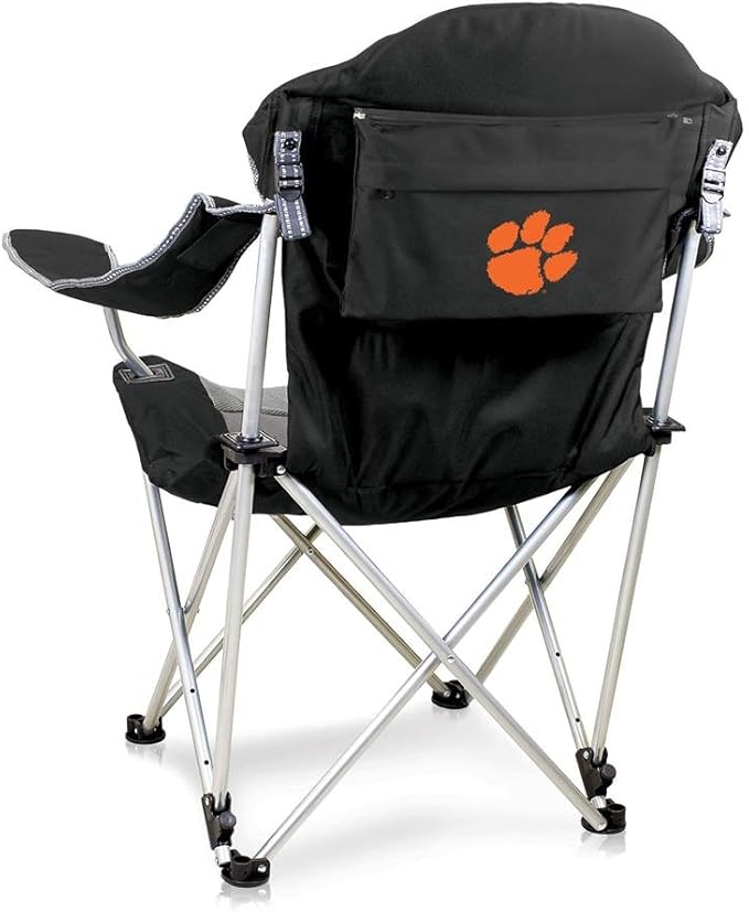 Picnic TIME NCAA Arkansas Razorbacks Reclining Camp Chair - Beach Chair for Adults - Sports Chair with Carry Bag