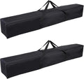 Camp Chair Replacement Bag Camping Folding Chair Storage Bag Large Zippered with Handle Strap 59 x 8 x 8 Inch Fit for Outdoor Travel Tent Storage (2 Pack Black)