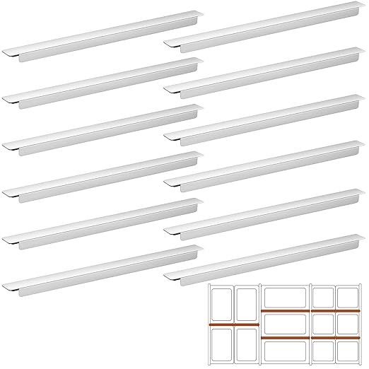 Zonon 12 Pcs Stainless Steel Adaptor Bar Long Food Divider Metal Steam Table Adapter Bar for Hotel Restaurant Catering Home Commercial Food Service Accessories(21)